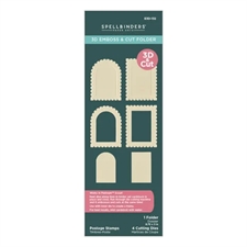 Spellbinders Emboss & Cut Folder - 3D Postage Stamps